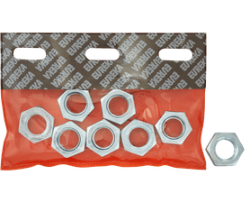 Eureka 20 mm Galvanised Hex Nut 8 Pack