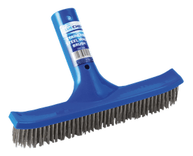 Bluechem 500 mm Wall Brush – Polished Aluminium Frame with Soft Bristles for Manual Pool Cleaning Bolt-On or Quick Connect