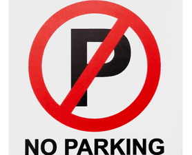 Parrot Products No Parking Sign Red and White 150 x 150 mm