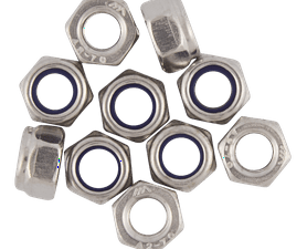 Build and Fix 10 x Stainless Steel Nyloc Nuts 5 mm