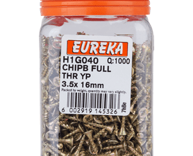 Eureka H1G040 3.5 x 16 mm Chipboard Screw Full 1000 Pack