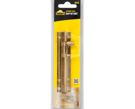 Build and Fix 100 mm Straight Barrel Bolt Polished Brass