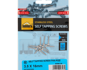 Build and Fix 10 x Self Tapping Pan Pozi Screws 3.5 x 16 mm