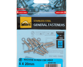 Build and Fix 10 x Countersunk Head Machine Screws 5 x 20 mm
