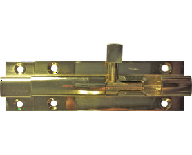Euro Brass Barrel Bolt Straight Brass 100 x 32 mm