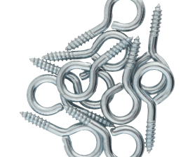 Build and Fix Screw Eyes Number 6 Yellow 10 Pack