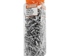 Eureka 400 x Aluminium Open Blind Rivets 4.8 x 12 mm