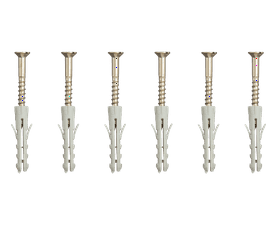 Eureka 3K10 3.5 x 30 mm Wall Plug And Screw 6 Pack