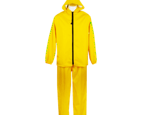 Beck Rubberised Contract Rainsuit Yellow L