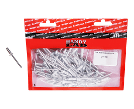 Rutherford 100 x Countersunk Aluminium Rivets 12 x 4.8 mm