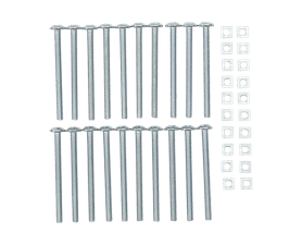 Eureka 6 x 75 mm Gutter Bolt and Nut 20 Pack