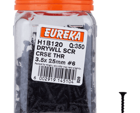 Eureka H1B120 3.5 x 25 mm Drywall Screw Coarse 350 Pack