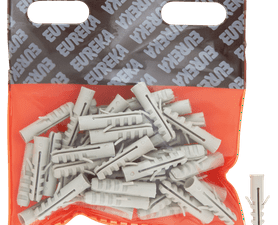 Eureka 3I30 7 x 30 mm Wall Plug Grey 50 Pack