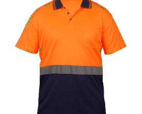Beck Hi-Viz Golf Shirt Orange XL