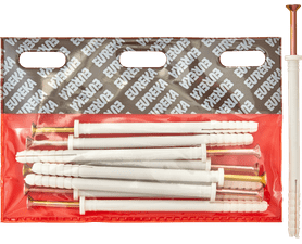 Eureka 6S70 8 x 120 mm Nail In Rimmed 10 Pack White