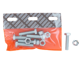 Eureka Galvanised Hex Screw and Nut Set 12 x 50 mm