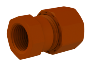 Female Iron Coupler 1/2"x15mm