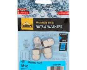 Build and Fix 4 x M12 Stainless Steel Dome Nuts