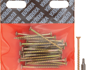 Eureka 1FE70U 4 x 60 mm Cut Screw Smooth Yellow 25 Pack