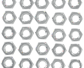 Eureka 6 mm Galvanised Hex Nuts 50 Pack