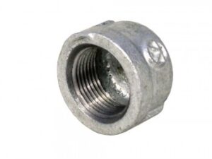 Galvanised Round Cap 15mm X 2