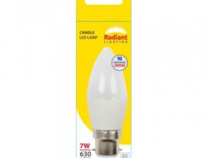 Globe Led Candle 7W BC Rad