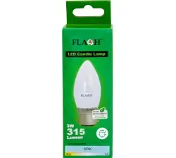 Globe Led Candle B22 600K Fl