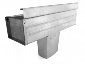 Gutter Square with Stop, Square Outlet Left...
