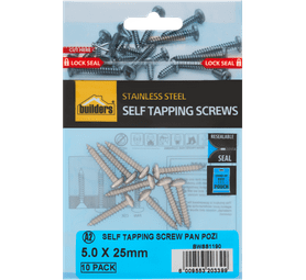 Build and Fix 10 x Self Tapping Pan Pozi Screws 5 x 25 mm