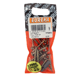 Eureka 1FG20U 4.5 x 30 mm Cut Screw Full Th 25 Pack