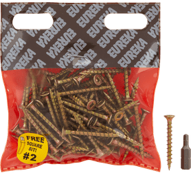 Eureka 1FG40U 4 x 40 mm Cut Screw Full Thread 75 Pack