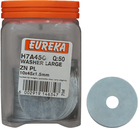 Eureka 50 x Large Washers 10 x 45 x 1.5 mm