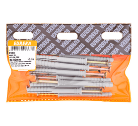 Eureka 6V60 8 x 80 mm Nail In Nylon Countersunk 15 Pack