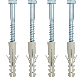 Eureka 3K80 6 x 60 mm Coach Screw And Plug 4 Pack