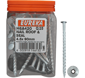 Eureka 25 x Roof and Seal Nails 4.5 x 90 mm