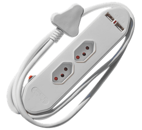 PowerWorx New Standard Core Slim Design Multi Plug White - Exclusive to Build and Fix