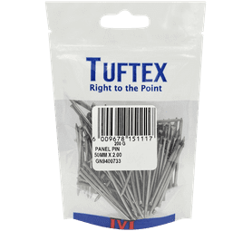 Tuftex Panel Pins Black 50 x 2 mm
