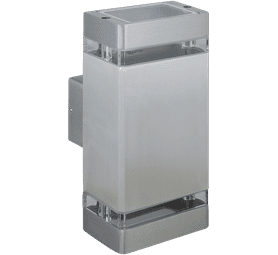 Design House Rectangular Washer Wall Light - Chrome