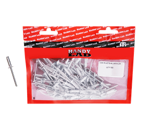 Rutherford 100 x Countersunk Aluminium Rivets 15 x 4.8 mm