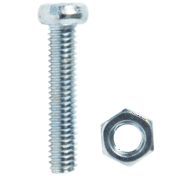 Build and Fix BP-MSCHN420-15 15 x Steel Machine Screws and Nuts 4 x 20 mm