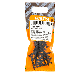 Eureka 40 x Coarse Thread Drywall Screws 4.2 x 25 mm