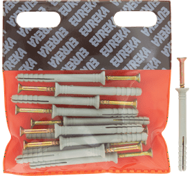 Eureka 6U80 6 x 60 mm Nail In Nylon Countersunk 12 Pack