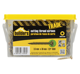 Build and Fix 72430 1000 x Cut Thread Screws 3.5 x 30 mm