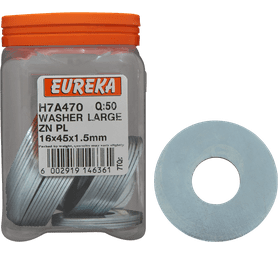 Eureka 50 x Large Washers 16 x 45 x 1.5 mm