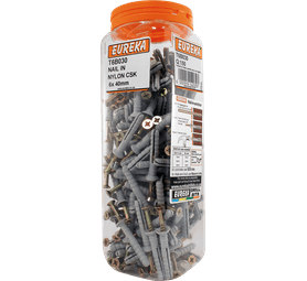Eureka 6 x 40 mm Nail In Nylon Csk Q150
