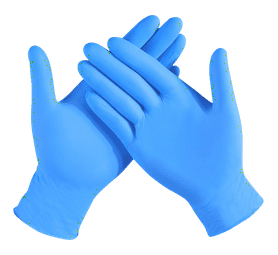 Medspot Health Powder Free Nitrile Gloves Blue Medium