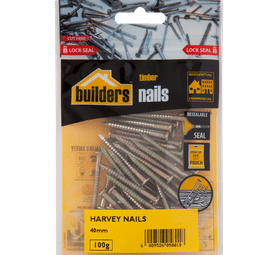Build and Fix Round Wire Nails Yellow Passivated 100 mm