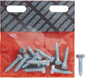 Eureka 1CC10U 8 x 30 mm Coach Screw Galvanised 12 Pack