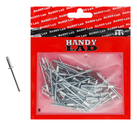 Rutherford 100 x Aluminium Blind Rivets 12 x 4 mm