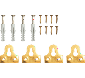 Eureka Slotted Hanger And Screw 4 Pack